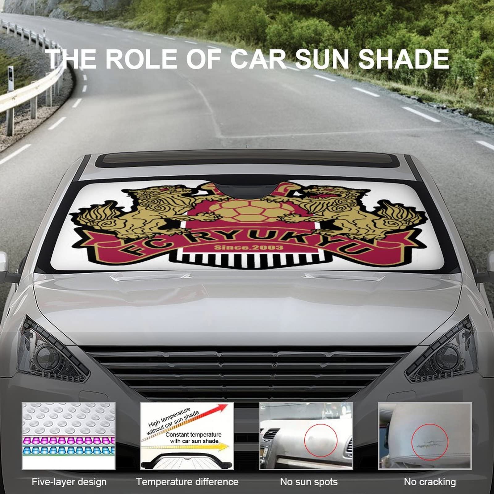 Amazon | FC琉球 車用サンシェード ゆるキャン フロントサンシェード