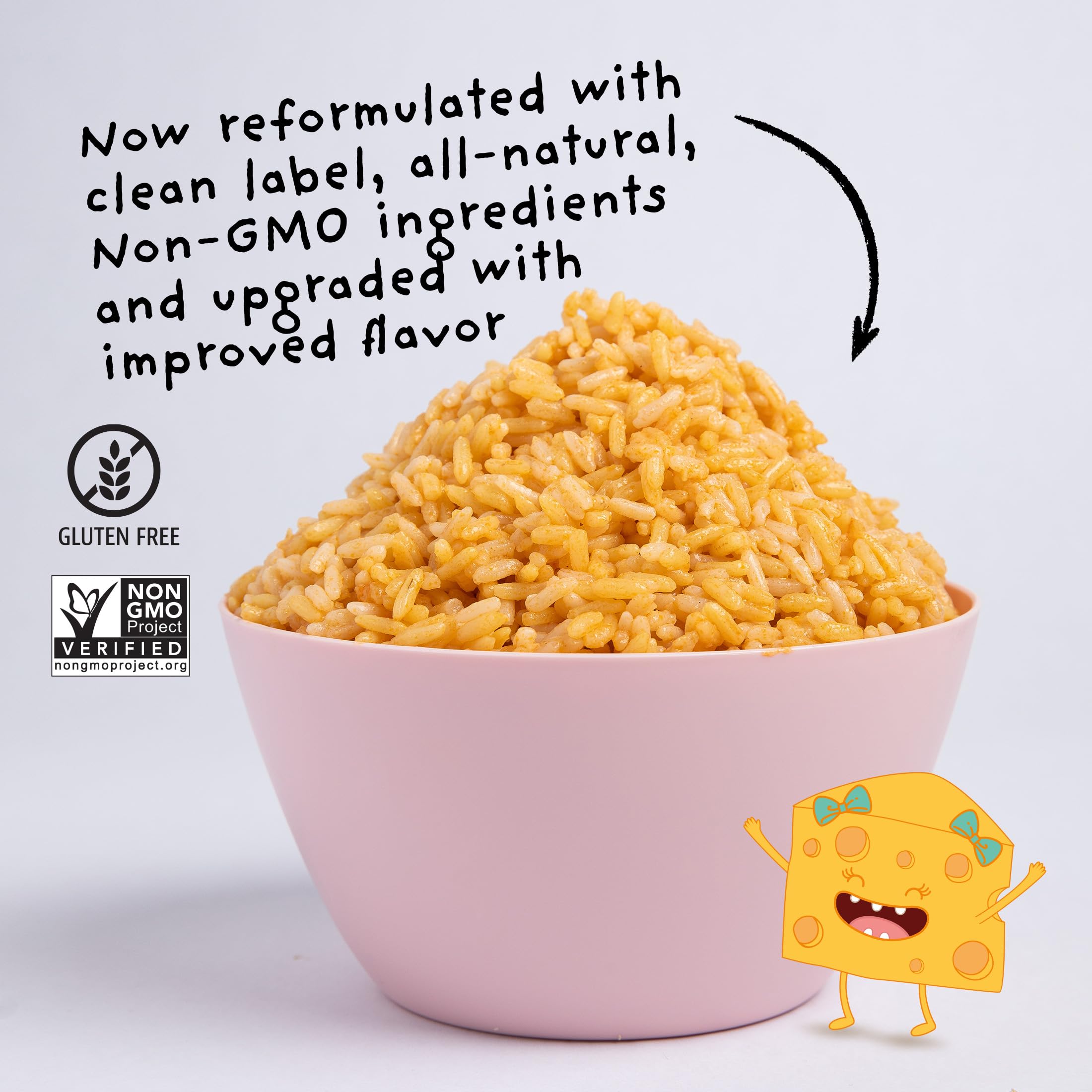 4Sisters Chelsea Cheese Rice, 90 Second Ready to Eat 8.5 oz (Pack of 6)