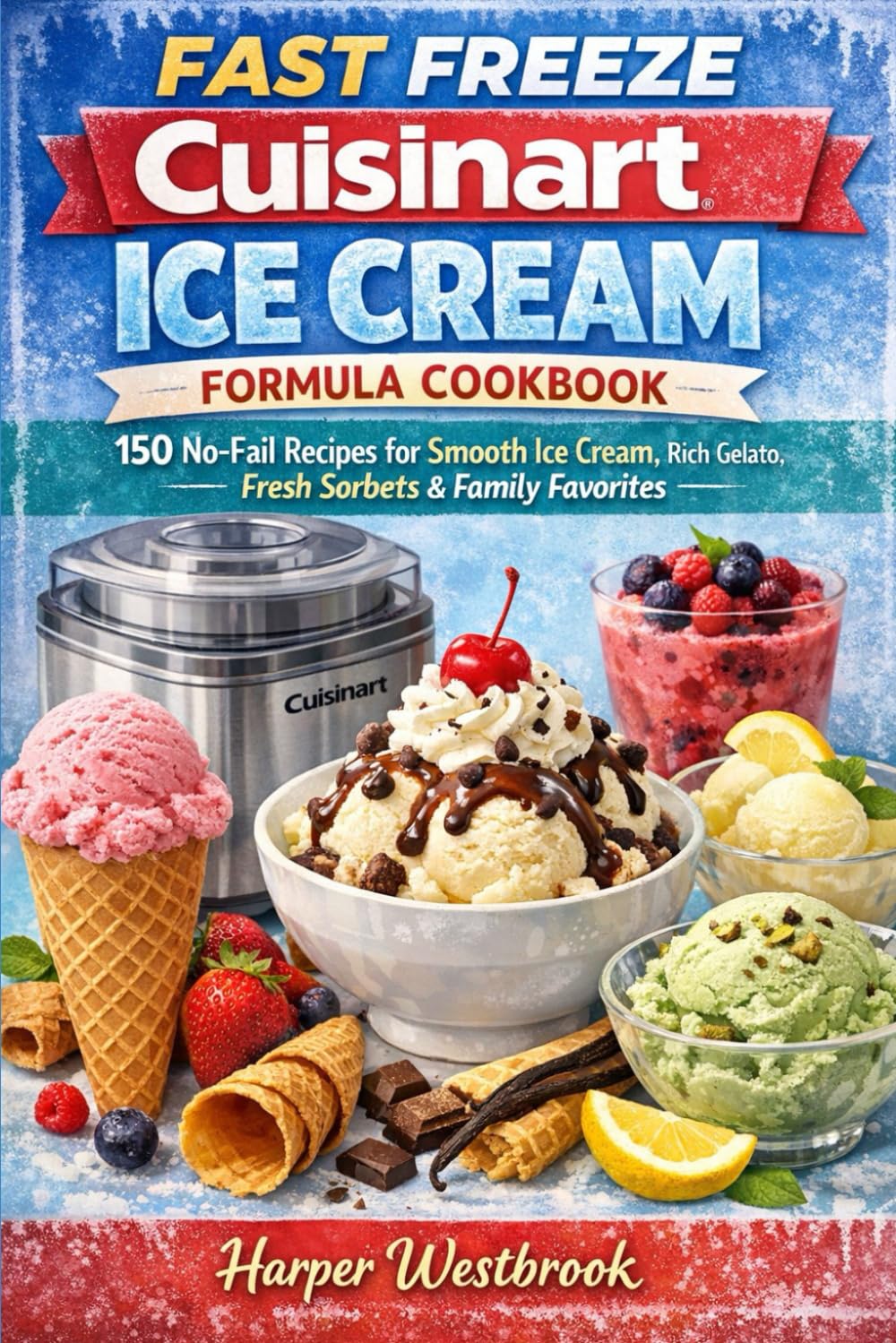 FAST FREEZE CUISINART ICE CREAM FORMULA COOKBOOK: 150 No-Fail Recipes for Smooth Ice Cream, Rich Gelato, Fresh Sorbets & Family Favorites