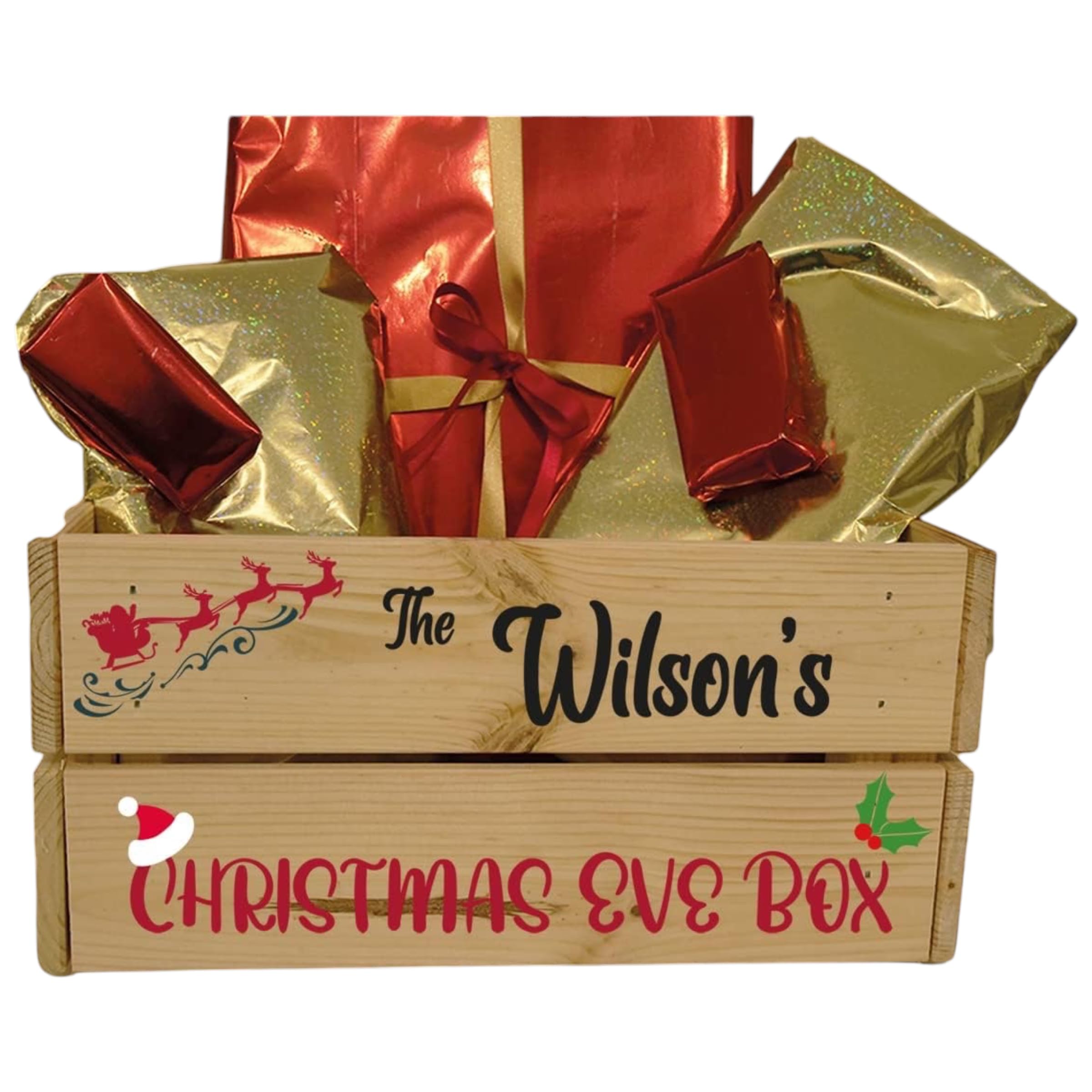 Ellie Charles Personalised Christmas Eve Crate, North Pole Delivery Box — image 1