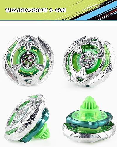 Miniatura 9 de Bey Battling Tops Burst Bey Blade X BX-08 3on3 - Juego de baraja con lanzador Bey y Grip LR Left Right Spin, juego de camisetas de juguete de