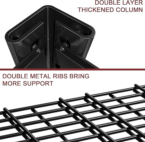 Miniatura 3 de HOMEFORT Estantería de garaje, estantes de almacenamiento resistentes de 2000 libras, estantería ajustable de 5 niveles de 72 pulgadas para garaje,