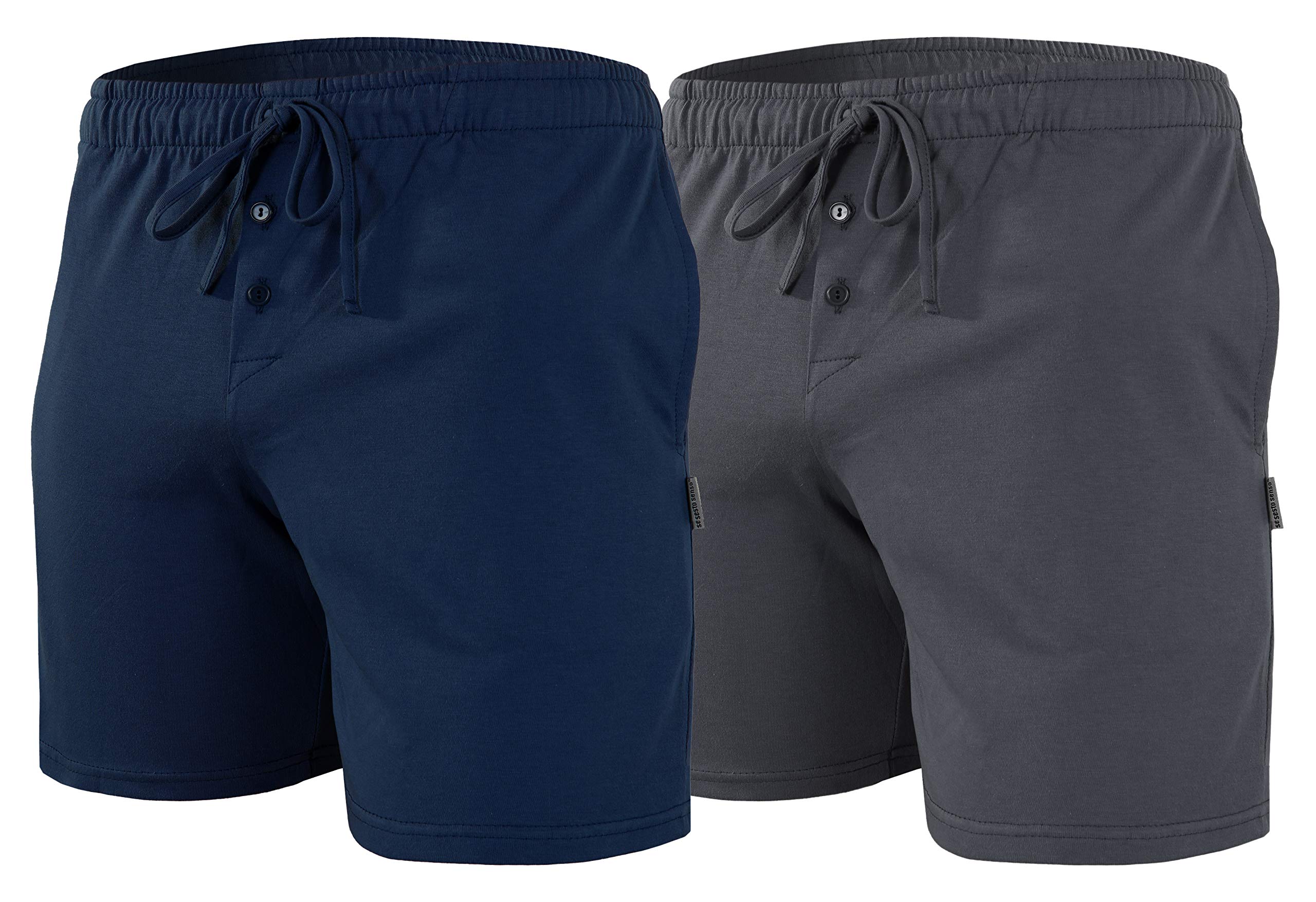 sesto senso Pantaloncini Pigiama Uomo Pantaloni Corto Cotone Shorts Confezione da 1-2 Pezzi