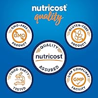 Vista 3 de Nutricost BioCell Colágeno (1,000 mg) 120 cápsulas - Suplemento de colágeno hidrolizado tipo II, sin OMG, sin gluten, 60 porciones