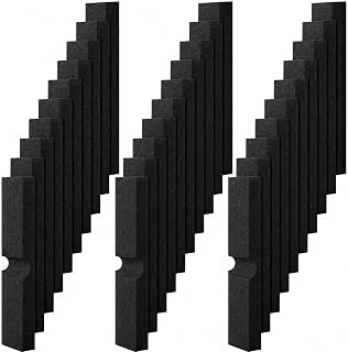Ziliny Fluval Fx5 카트리지 필터와 호환되는 수족관 폼 필터 미디어 필터 패드 30ppi 교체용 블랙 패드 30팩
