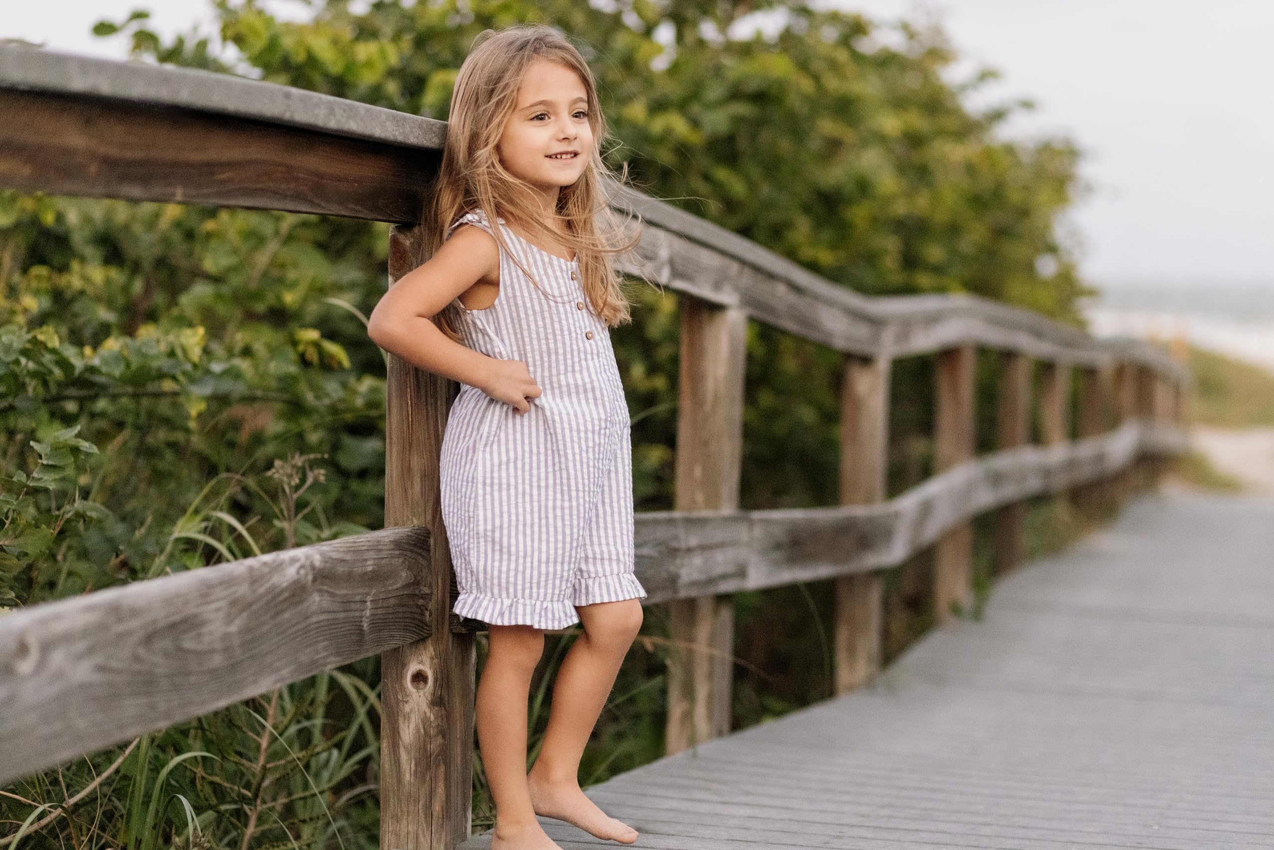 Burt's Bees Baby Baby - Mädchen Girl's Romper Jumpsuit Baby- und Kleinkind-Babyette-Set