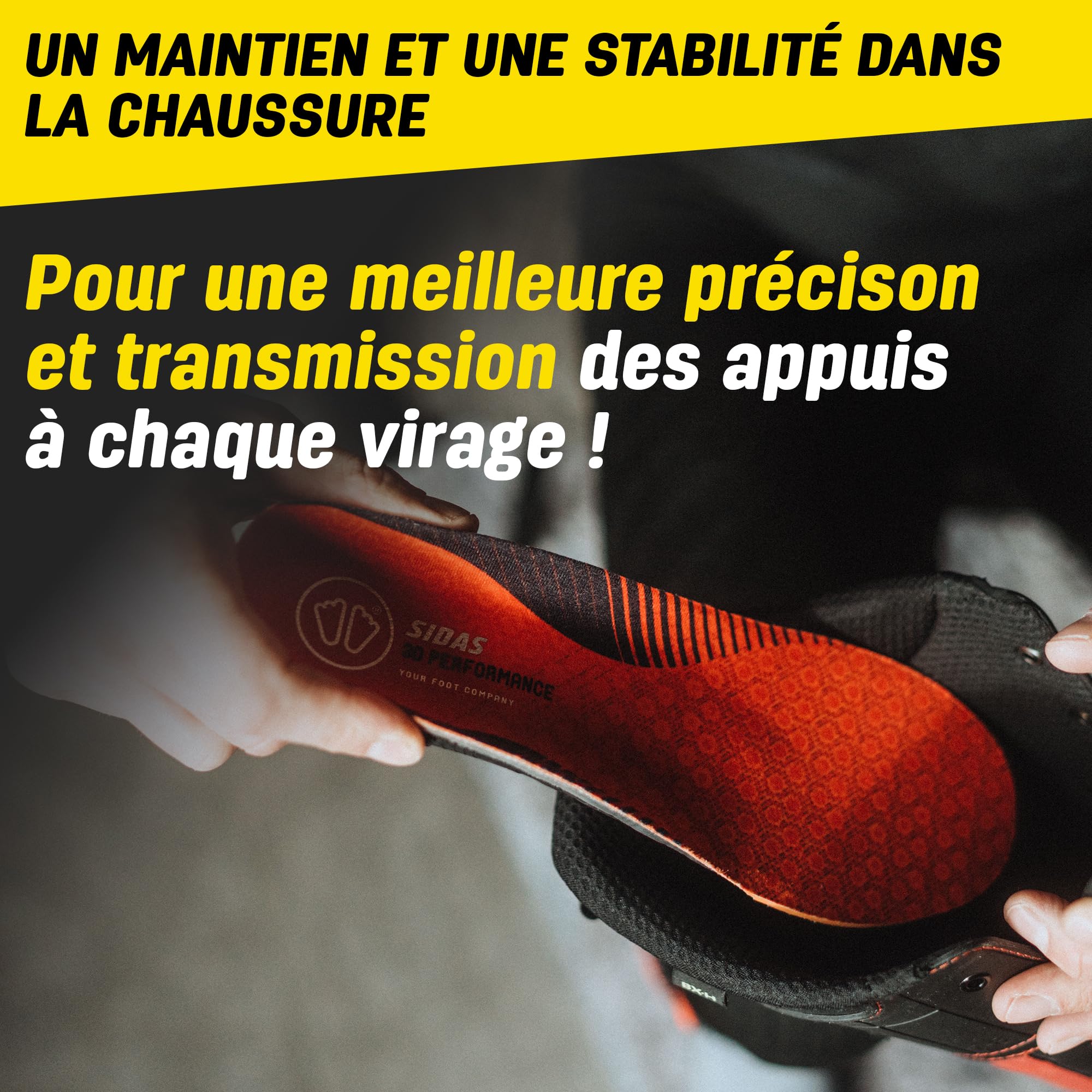 Semelles Hiver Isolantes, Winter 3D Performance, Stabilité du Pied pour les activités hivernales, Confort longue Durée et Amorti des Impacts (L (42-43))