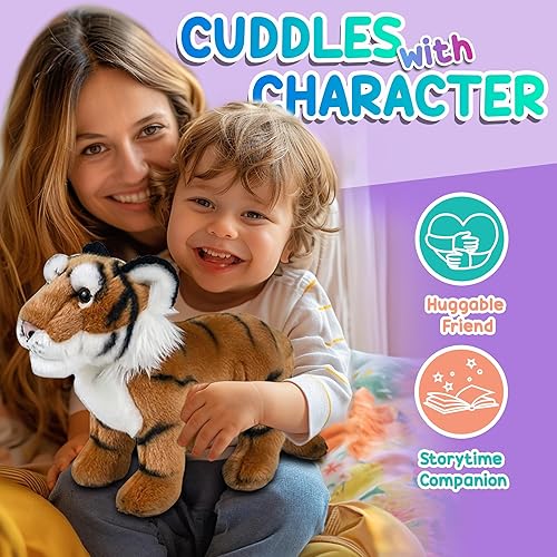 Miniatura 2 de Panda rojo de peluche de pie de 12 pulgadas para niños y niñas decoraciones de safari de baby shower felpa suave decoración de guardería juguetes