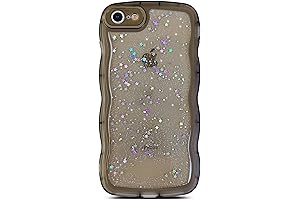 Qokey Black Glitter iPhone 8 Case