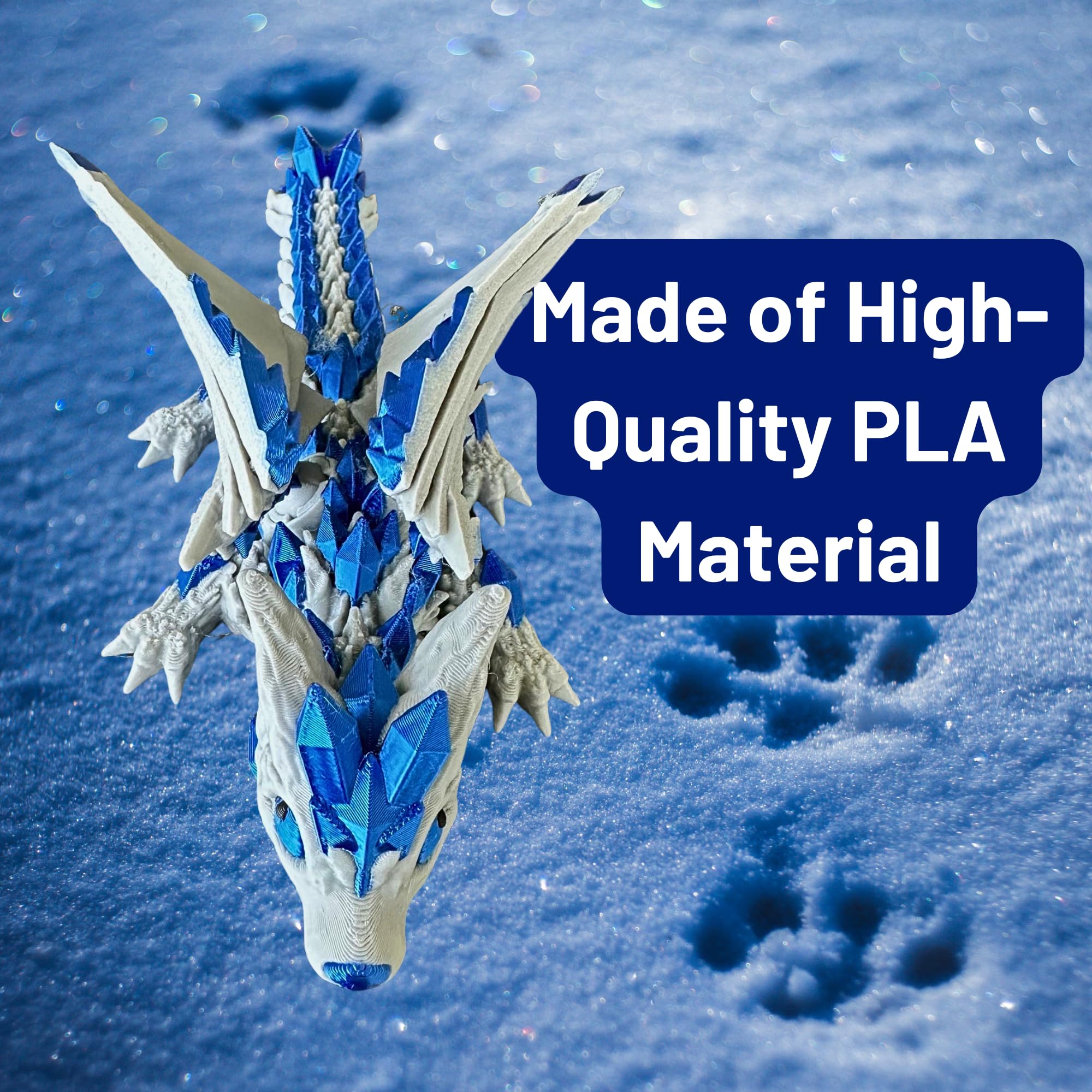 Amazon.com: 3D Printed Wolf Dragon with Articulating Parts and
