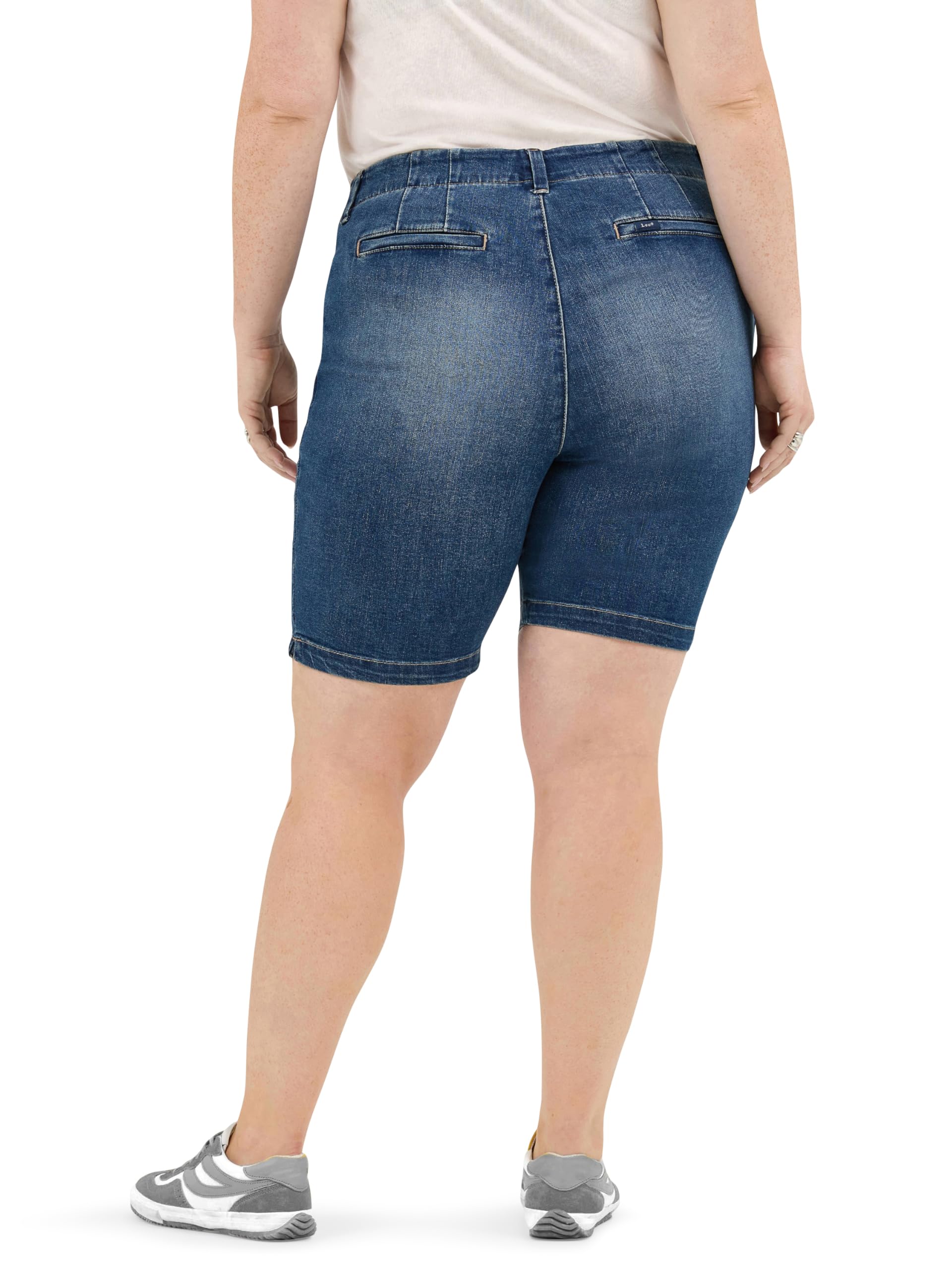Lee - Plus Size Legendary 9" Chino Bermuda Short, Pantaloncini Bermuda Donna