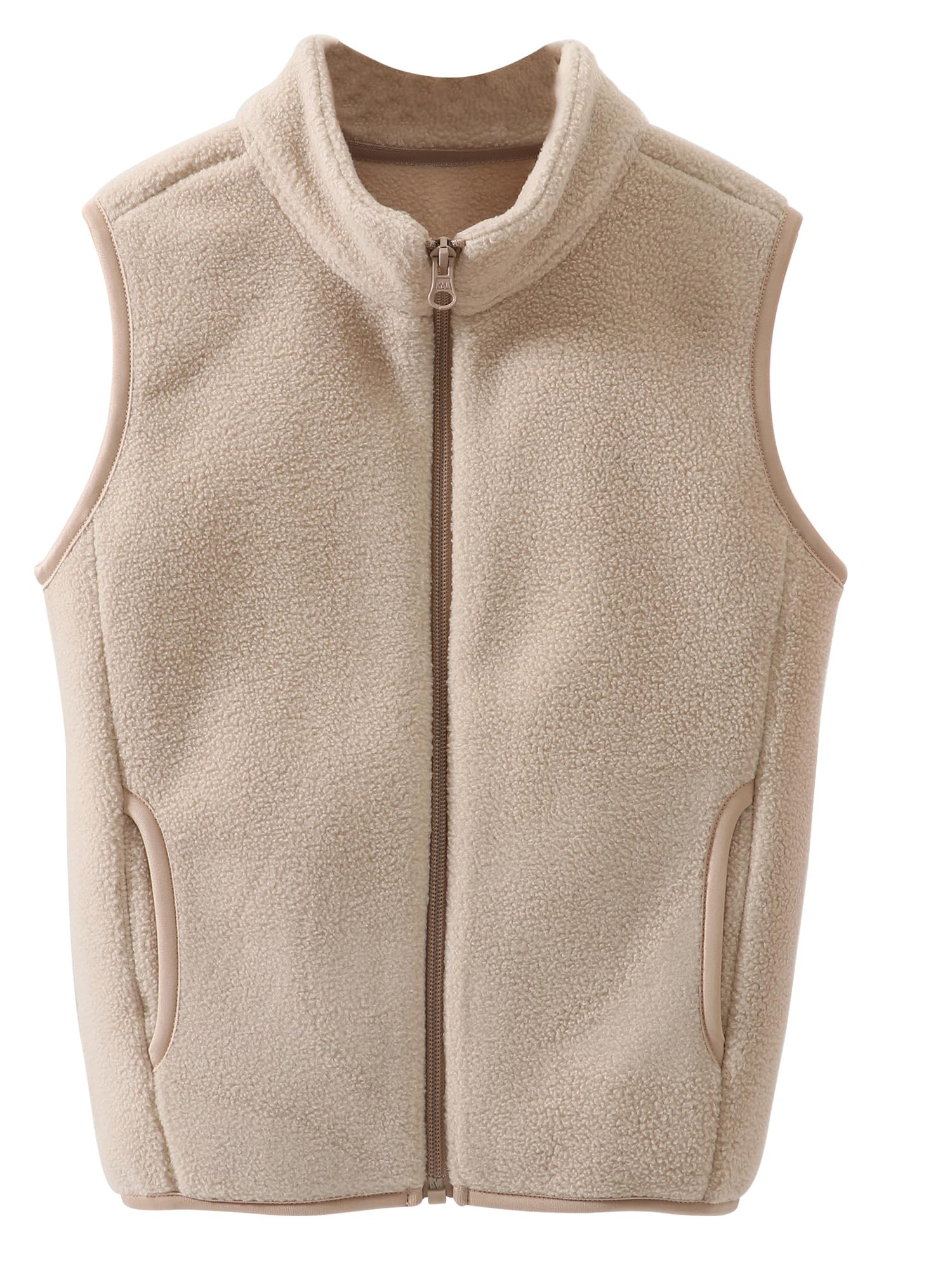 Happy Cherry Polarfleeceweste Mädchen Kinder Weste Winter aus Polar Fleece mit Reißverschluss Fleecejacke Outwear mit Taschen 3-12jahre