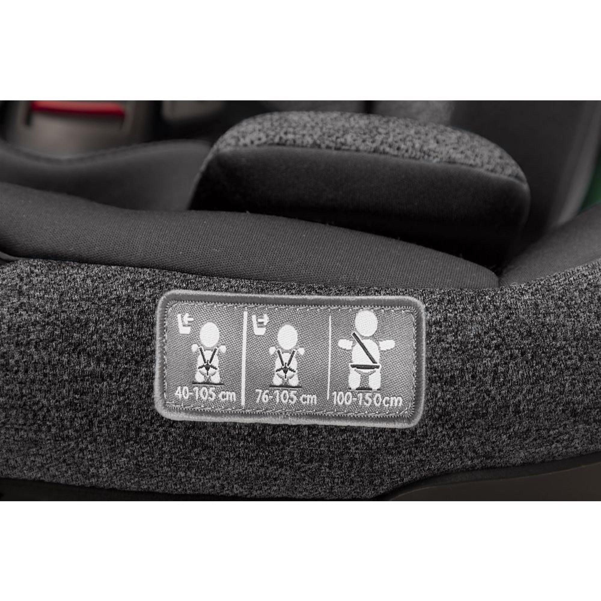 Fotelik samochodowy Gr. 0+/1/2/3 Bi-Seat i-Size Air z podstawą Black Air