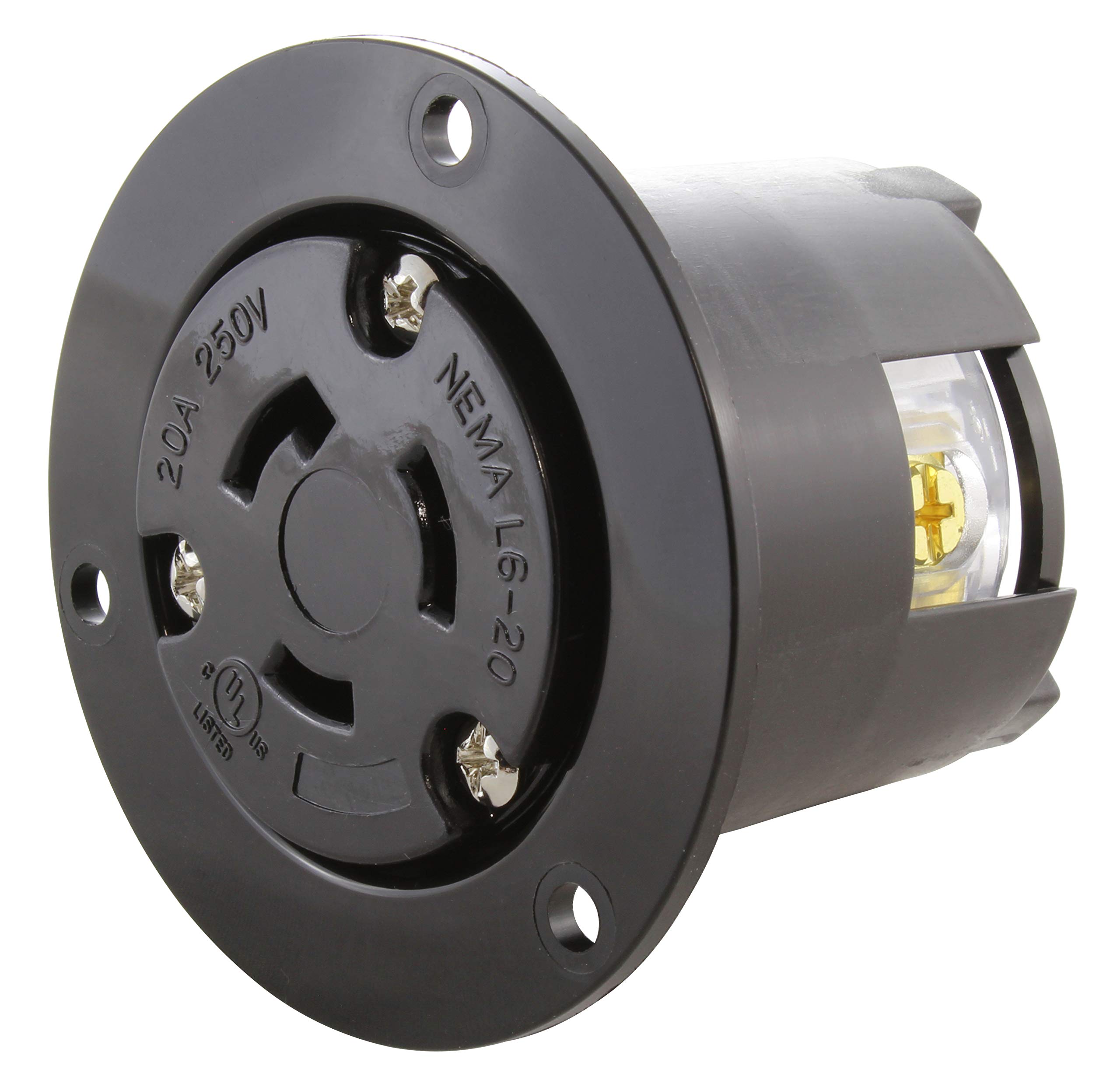 AC WORKS Super Durable Industrial Grade Electrical Outlet (Locking