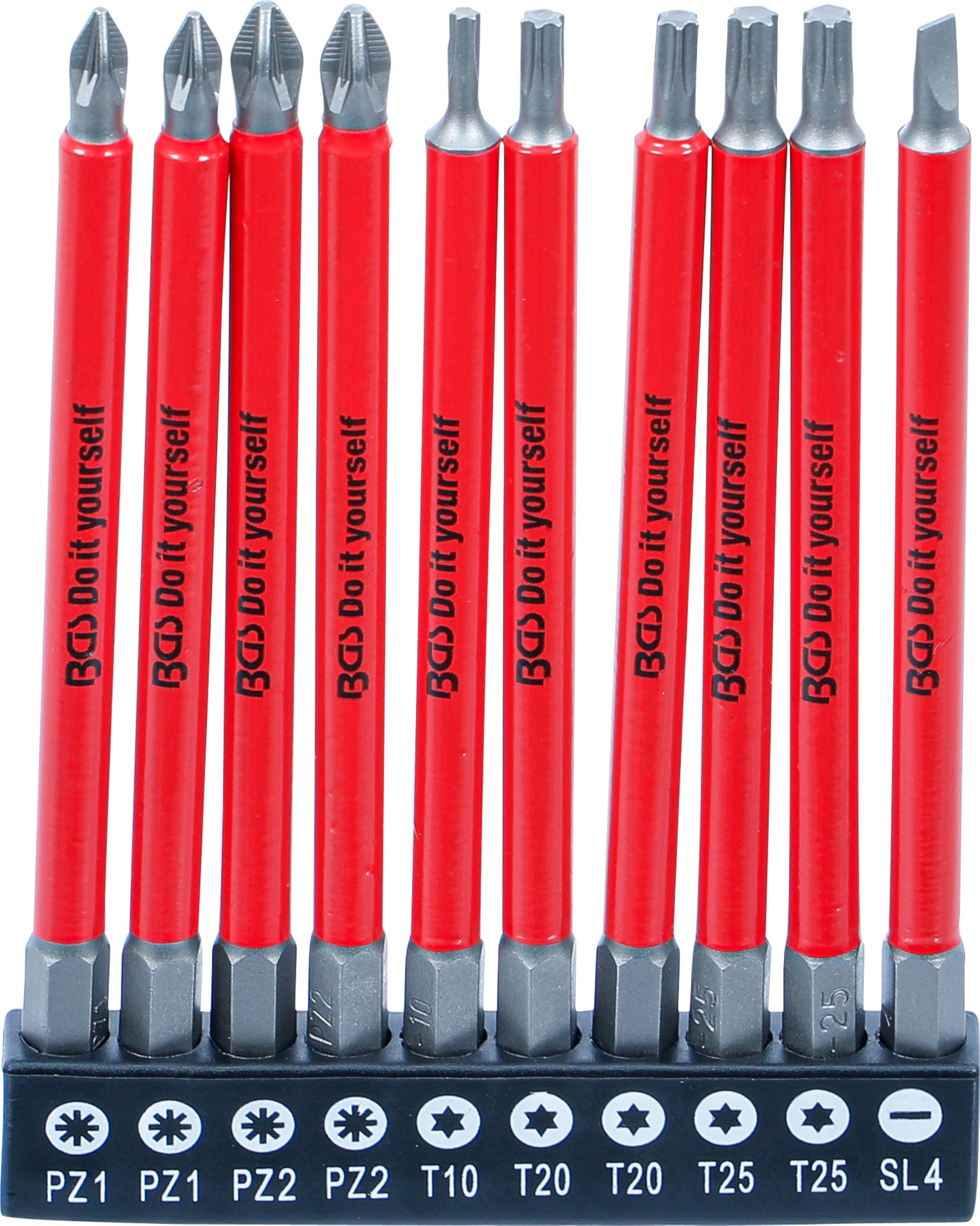 BGS Diy 20812 | Serie di inserti antiscivolo | magnetici | 110 mm | 10 pz.