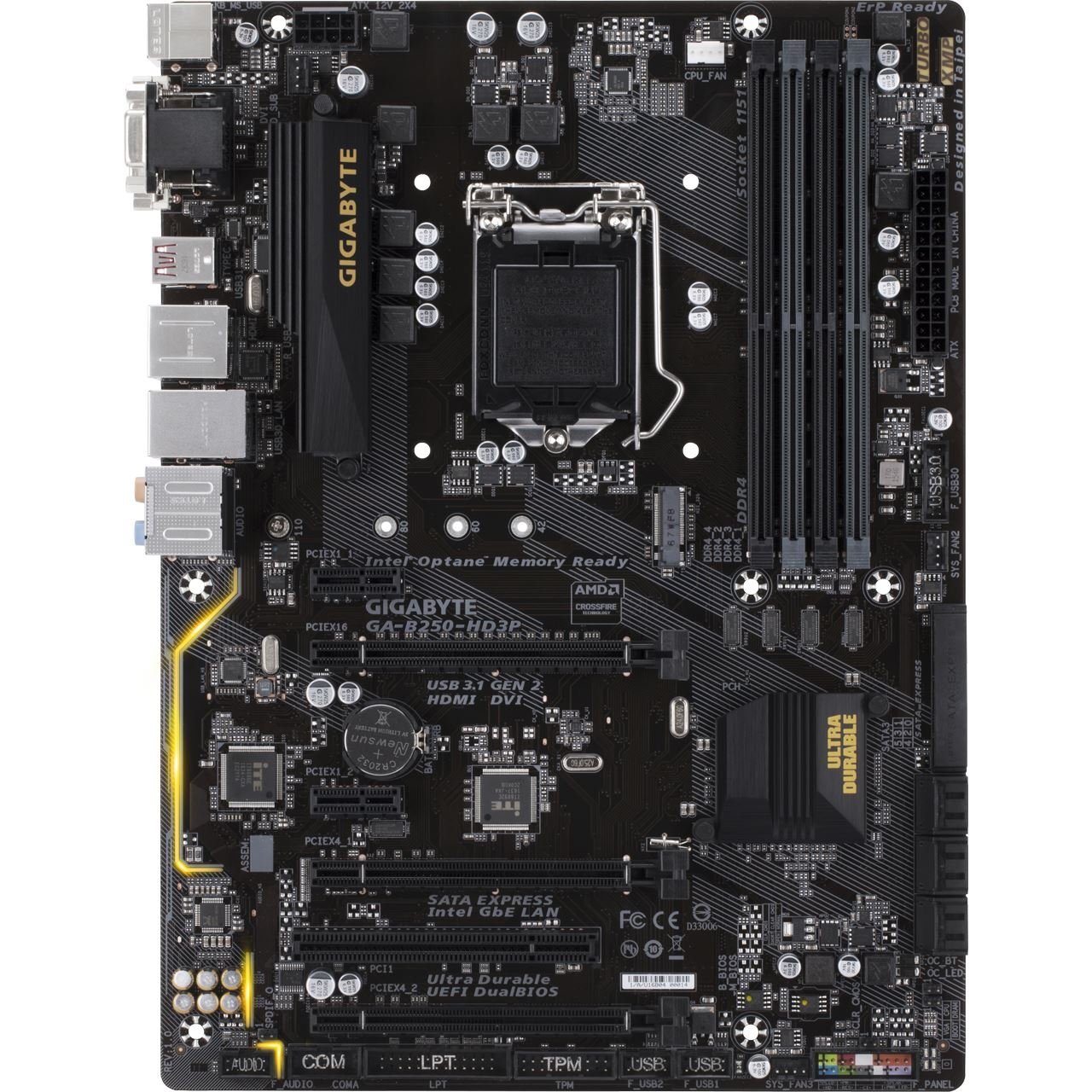 GIGABYTE GA-B250-HD3P B250 Chipset 7th Gen Intel Core Processor - Black