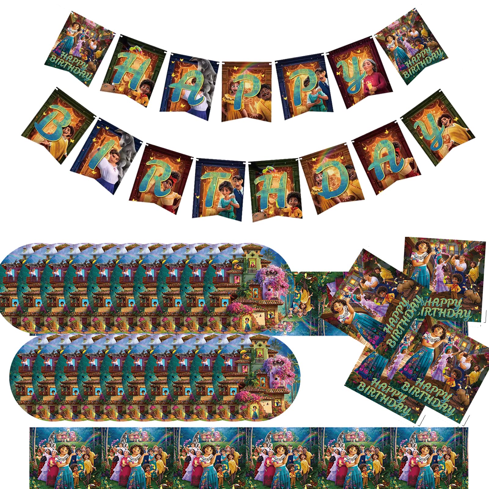 Buy Magic Movie Party Birthday Supplies, Encanto Movie Theme Party