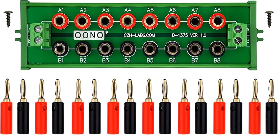 Amazon.com: Screw Mount 2 x 8 Position Banana Jack Distribution Amazon.com: Screw Mount 2 x 8 Position Banana Jack Distribution