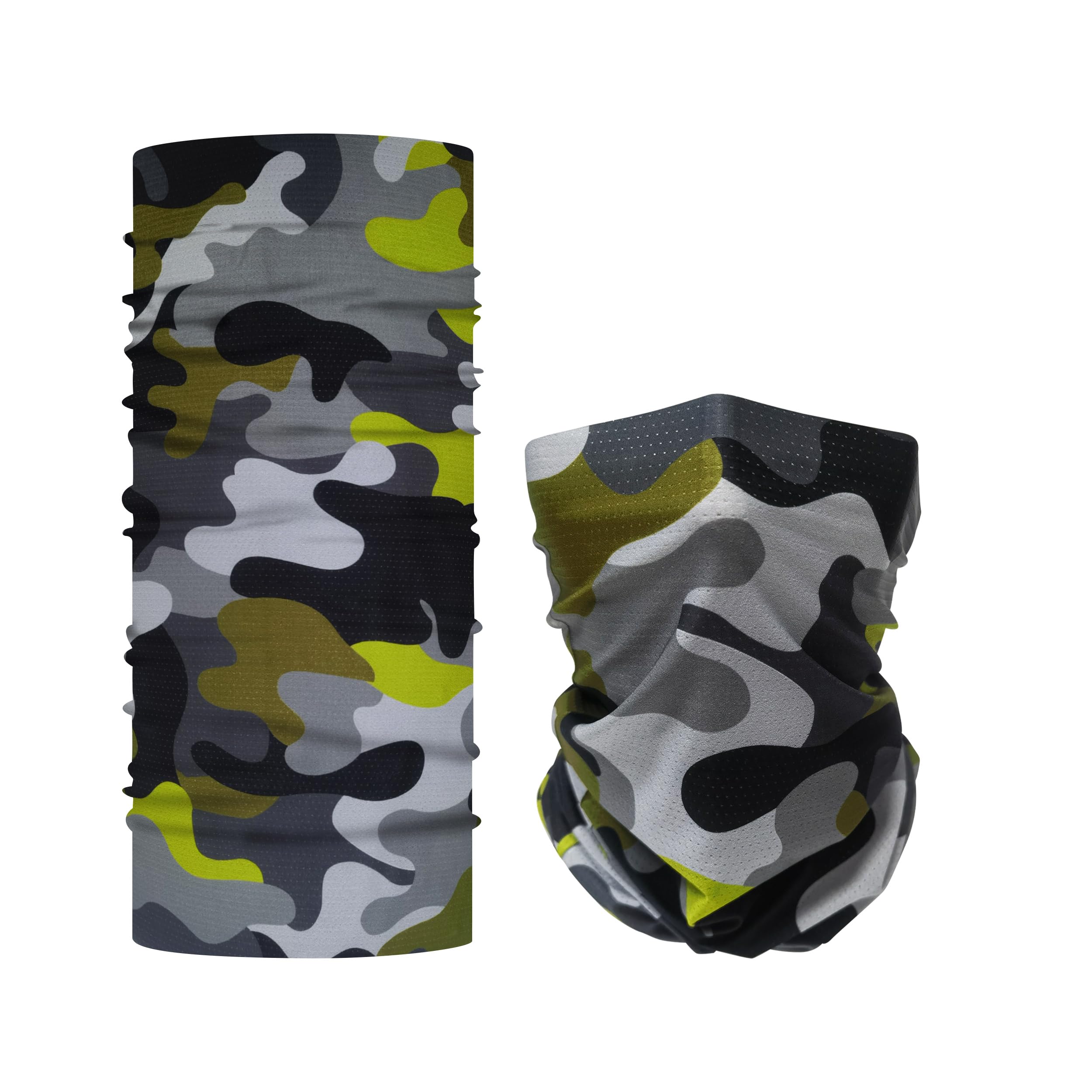 Bilymate Braga de cuello refrescante con SPF 50+, tejido de malla transpirable, bandana tubular sin costuras, gorro para mujer y hombre, diadema multifuncional, multicolor, talla única