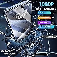 Vista 4 de YMHML 2 Pack for iPhone 15 Pro/iPhone 16 / iPhone 15 Privacy Screen Protector Tempered Glass, Anti Spy Case Friendly Private Film Accessories