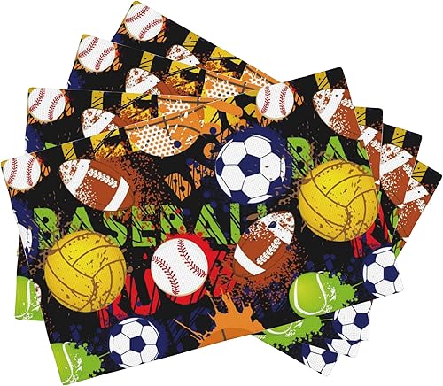 Miniatura 11 de Juego de 4 manteles individuales con diseño de hojas de acuarela, juego de manteles individuales para mesa de comedor, 12 x 18 pulgadas, lavables,