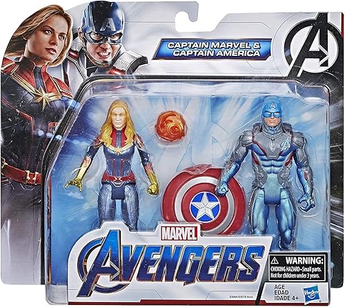 Miniatura 2 de Avengers Marvel - Figura de acción de 6 pulgadas | Capitán América y Capitana Marvel