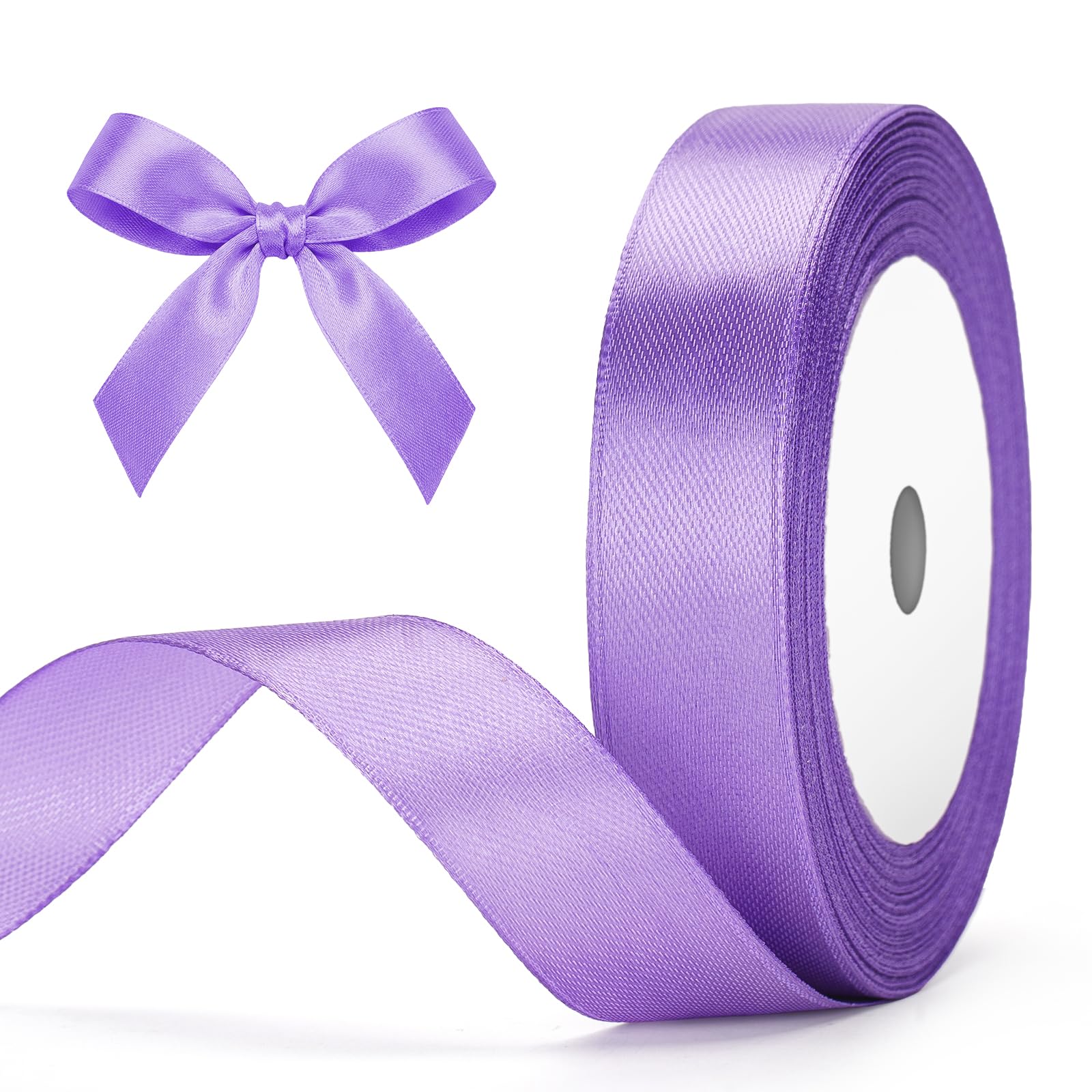 G2PLUS Baby Pink Satin Ribbons 10mm: Thick Fabric Gift Wrap Ribbons for Crafting, Party Decoration, 22m — view 32