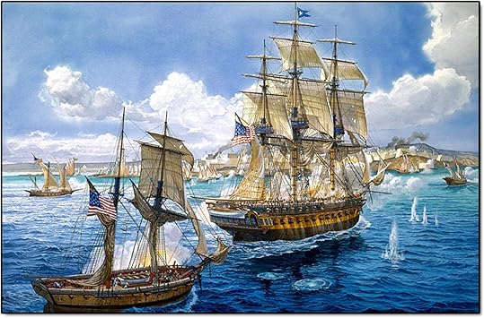 Amazon Co Jp キャンバス絵画海賊船ヴィンテージセーリング艦隊ポスター印刷海の風景戦争壁アート画像オフィスルーム家の装飾40x60cm 16x24in フレームレス ホーム キッチン