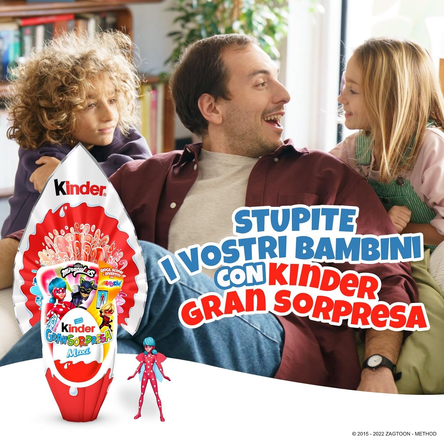 Kinder GranSorpresa Maxi Miraculous - Uovo di Pasqua Kinder 2024, Finissimo Cioccolato al Latte con Sorpresa Miraculous, Idea Regalo Pasqua, 220 Grammi - Immagine 5
