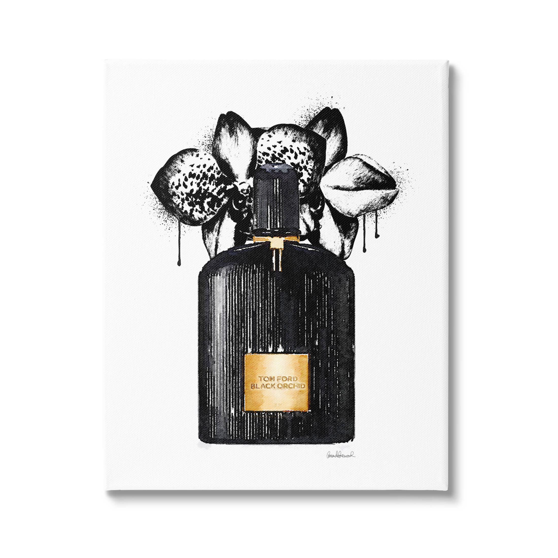 Stupell Industries Glam Perfume Urban Drip Canvas Wall Art, Design by Amanda Greenwood