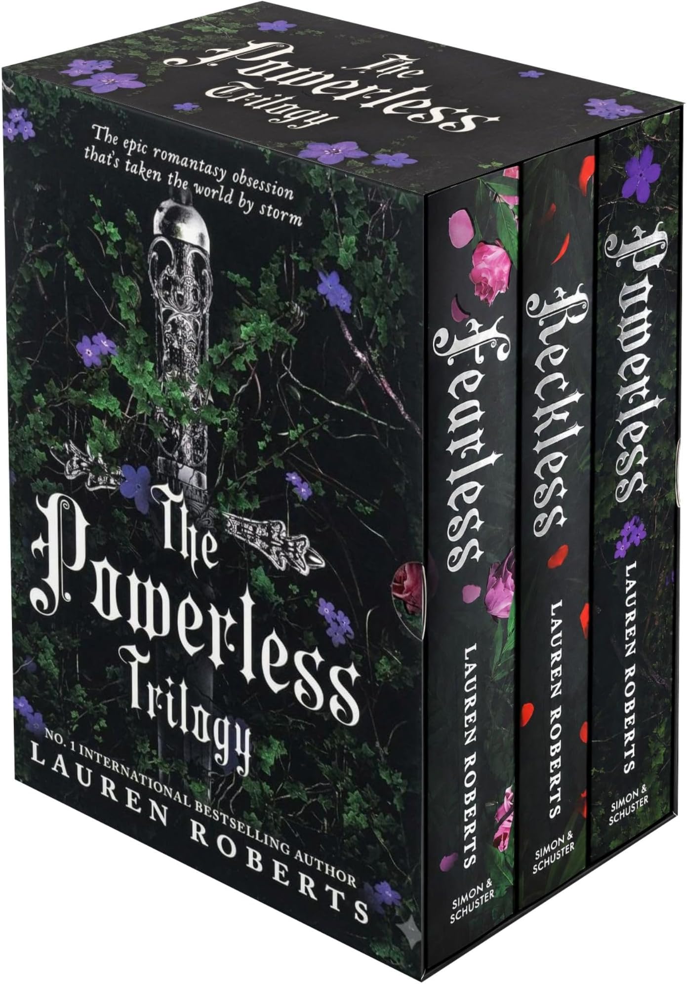 The Powerless Trilogy Box Set by Lauren Roberts -Powerless, Reckless, and Fearless