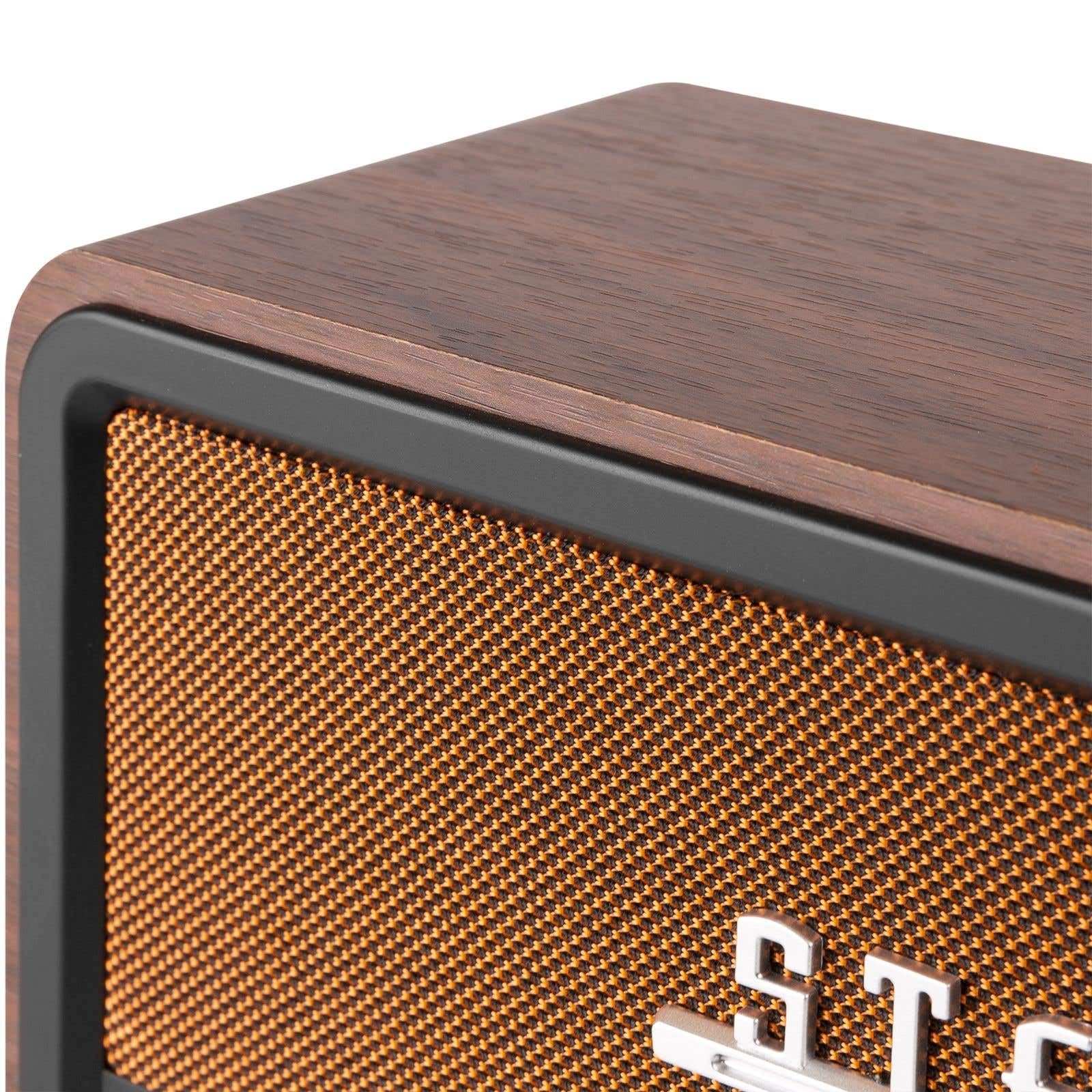 Audizio FOGGIA Radio Dab+ Portable Stéréo 50W - Cuivre, Fonction Réveil, Streaming Bluetooth, Radio FM, Entrée AUX Jack 3,5mm, 20 Stations Préréglées, Idéal pour Écouter la Radio Partout