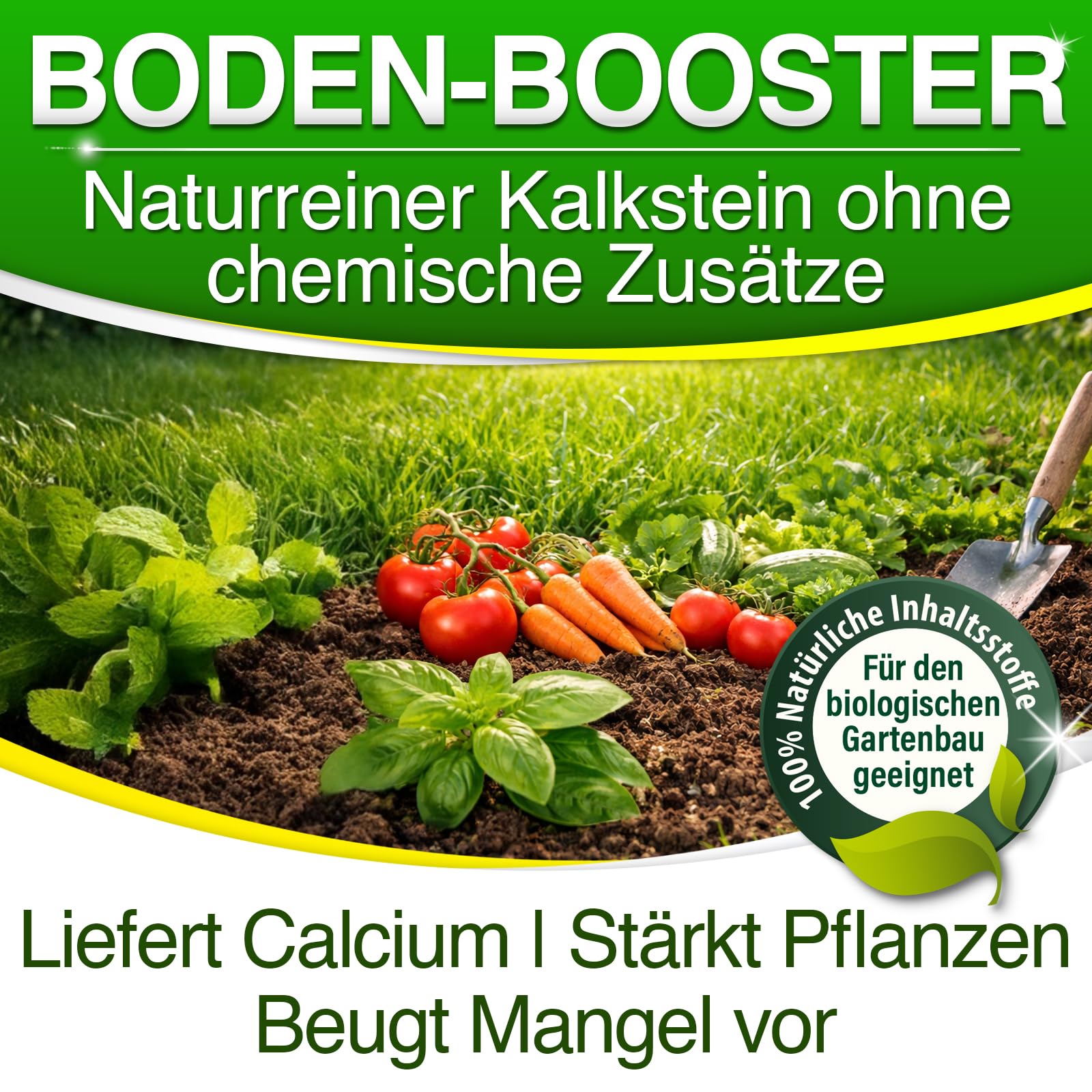 Rasenkalk 30 kg – hochwertiger Rasen- & Gartenkalk zur pH-Optimierung und Bodenverbesserung – verbessert Nährstoffaufnahme, beugt Moosbildung vor, sorgt für kräftigen Rasen im Garten