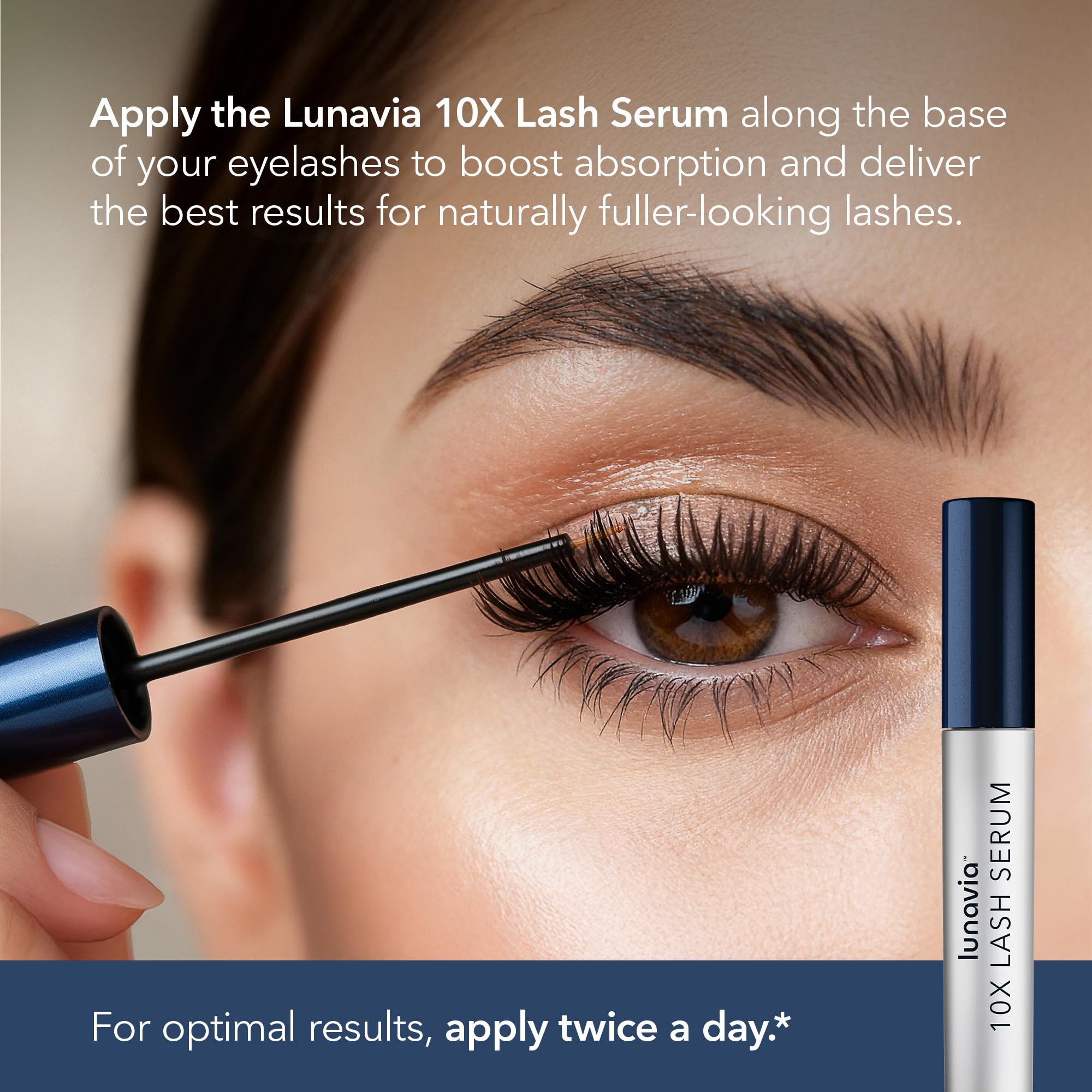 Amazon.com: Lunavia 10X Lash Serum - Eyelash Serum with Peptide
