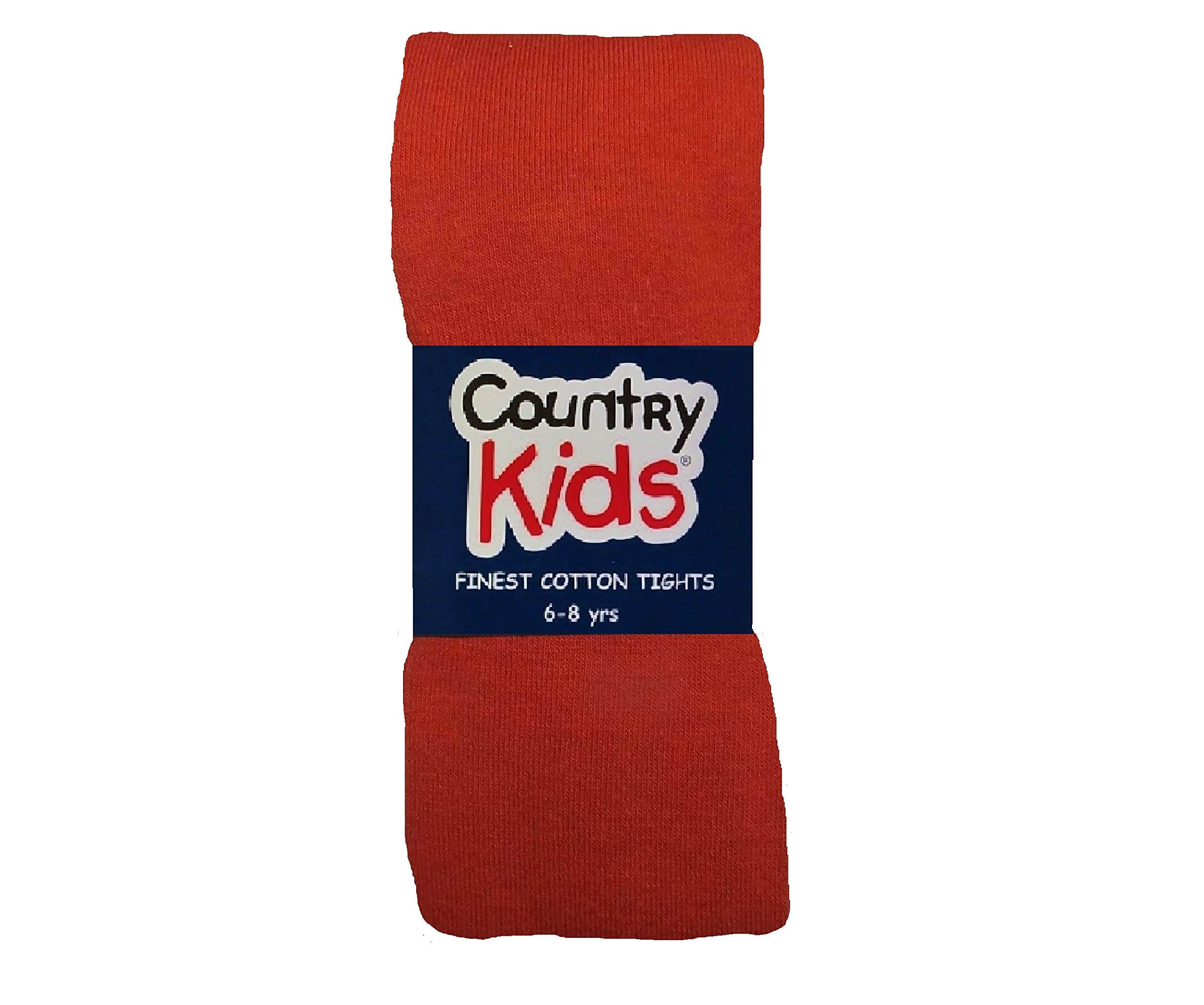 Country Kids Girl's Luxury Cotton Tights, Orange (Rust Not Applicable), 9 Years Manufacturer Size 9-11 Years UK