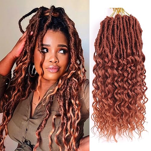 Rastas sintéticas de cabello de ganchillo de 14 pulgadas, cabello rizado ondulado profundo, 8 paquetes de extensiones de cabello rizado para mujeres