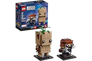 LEGO Marvel BrickHeadz Groot & Rocket Building Kit