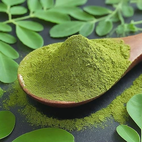 Miniatura 9 de Hojas de moringa - 2.6 onzas, secas de hojas frescas de MoringaOleifera, hojas de Moringa Secas, té de hojas sueltas, hoja de árbol de baqueta, sin