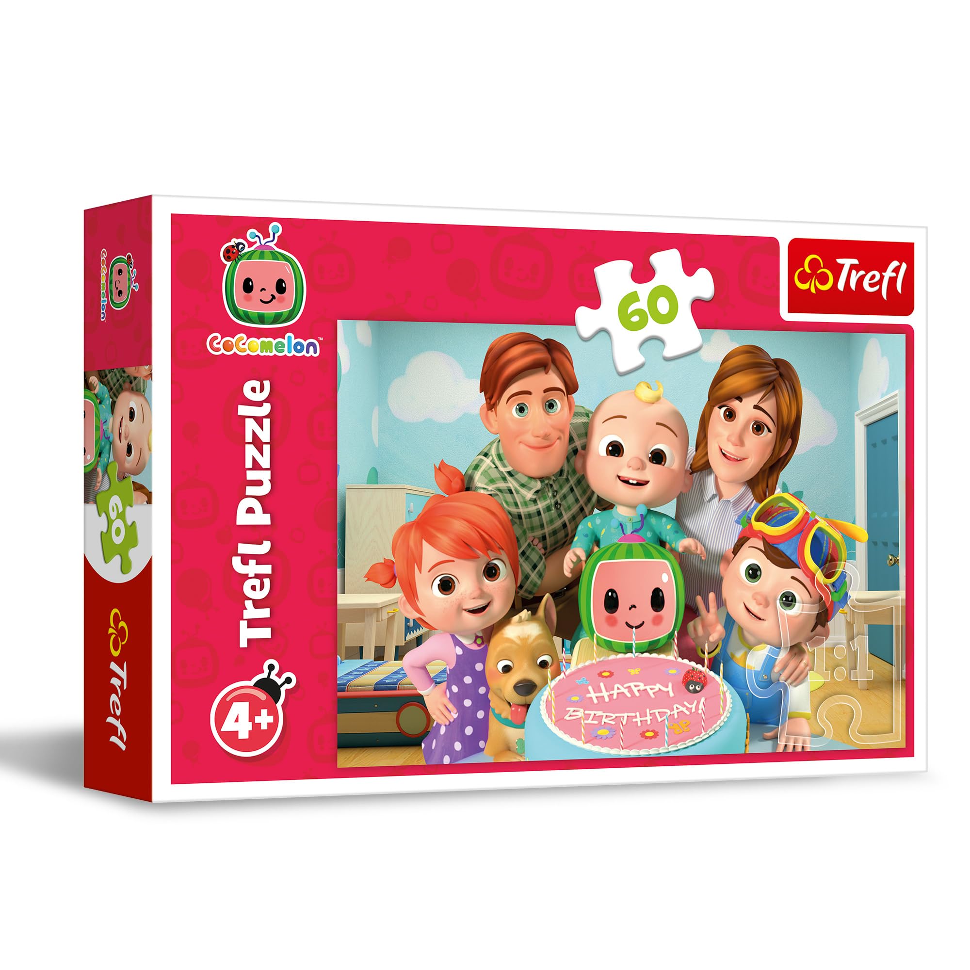 Toyland Cocomelon Confezione Da 2 Puzzle Touch & Feel 40x40 Cm - Giocattoli Sensoriali Per Bambini 18+ Mesi, 9 Pezzi Con Texture, Personaggi Video Youtube