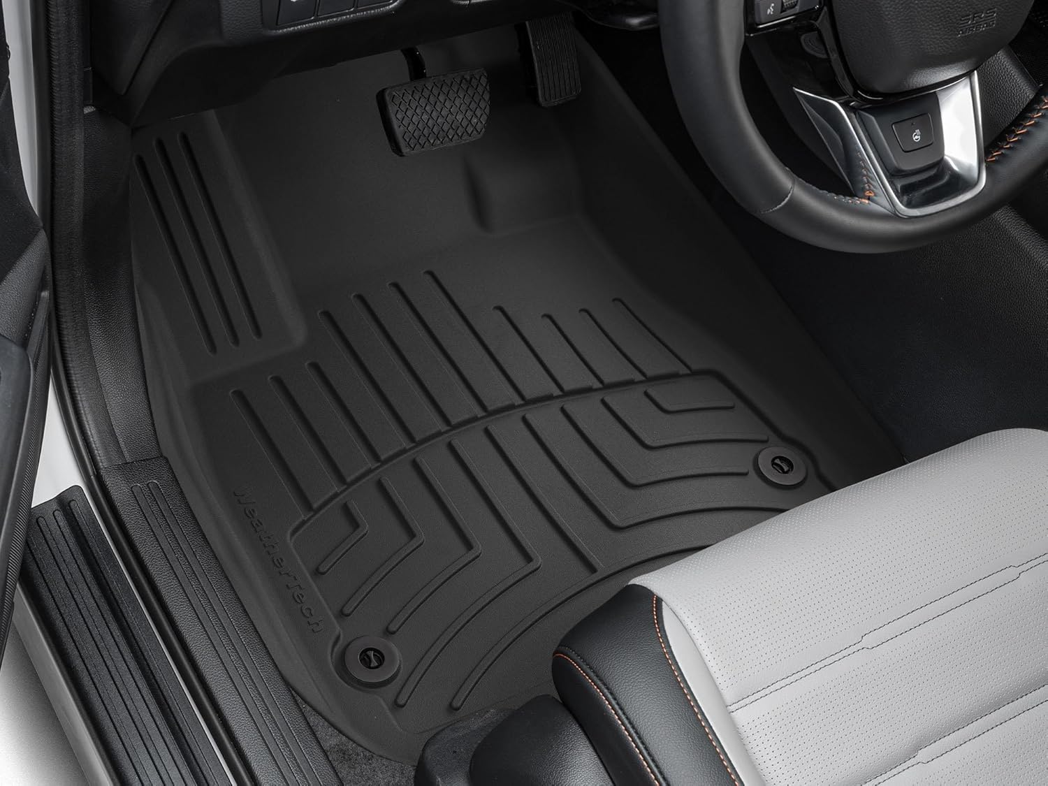 WeatherTech FloorLiner HP Custom Fit Floor Mats for Honda CR-V, CR-V Hybrid 1st Row (4417801IM), Black
