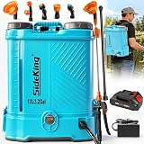 SideKing Pulvérisateur à Dos 12L, Pulvérisateur Électrique Compatible avec Makita 18V, Pression Réglable 5,5 Bar, Lance Télescopique, Soutien Lombaire, Pulvérisateur de Jardin pour Toiture & Terrasse - 1