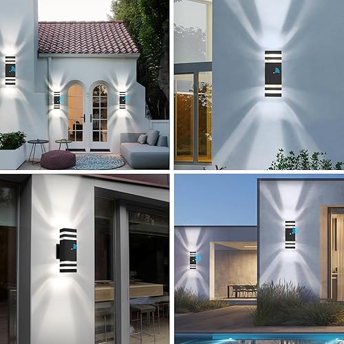 Miniatura 8 de FAISHILAN Luces de pared para exteriores, luces de exterior para casa, lámpara al aire libre, luces de pared para porche, luces de casa al aire