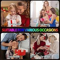 Vista 8 de 3D Crystal Photo with Red Crystal Rose, Personalized Mothers Day Gifts for Mom, Wife, Women, Her, Girlfriend, Couple, Customized Glass Photo