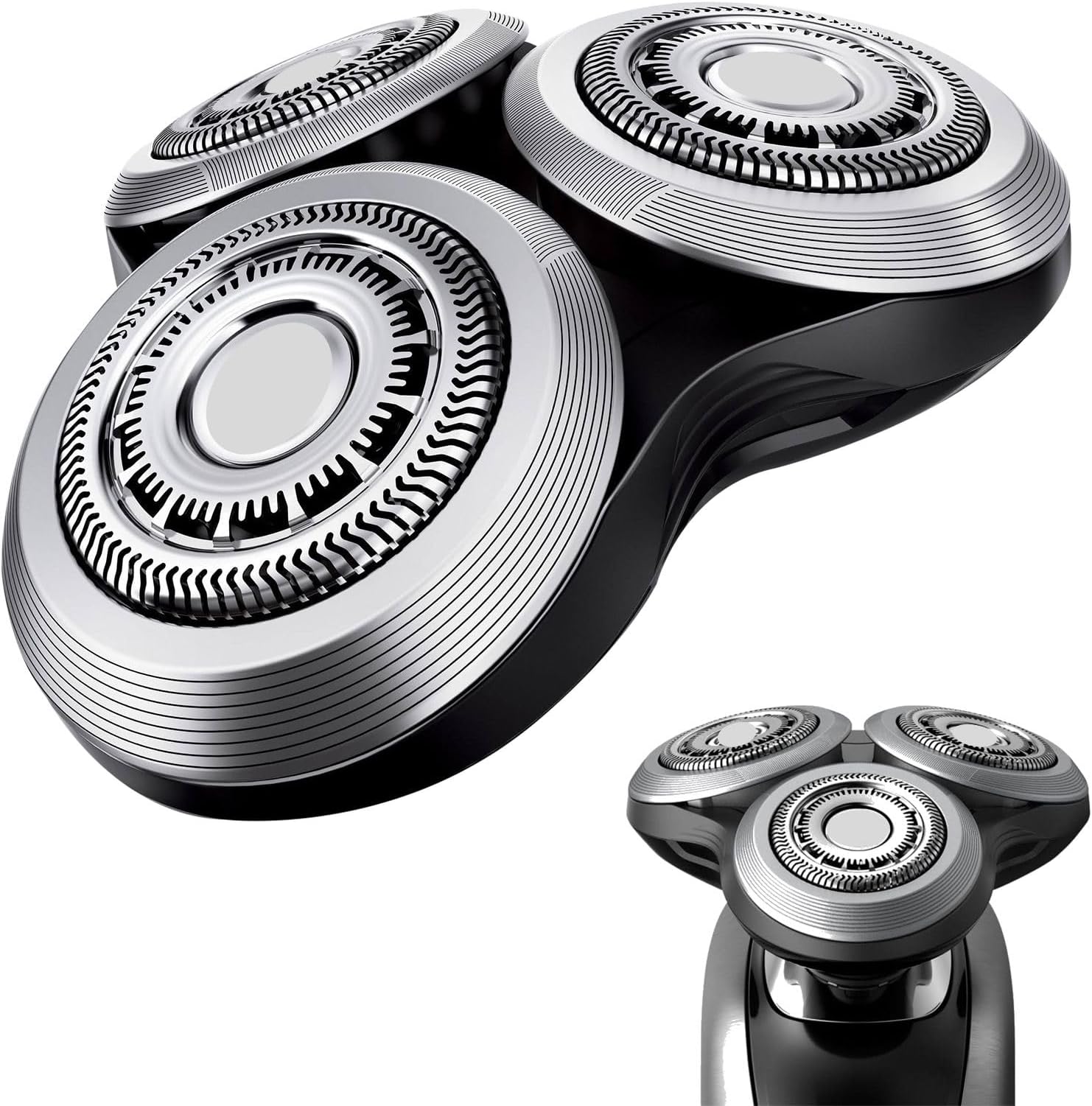 SH90 Replacement Rotary Heads Compatible with Philips Norelco Shavers Series 9000, S9000 Replacement Head Fits for S9531 S9721/84 S9511 S8950 S8980/12 S9311/21