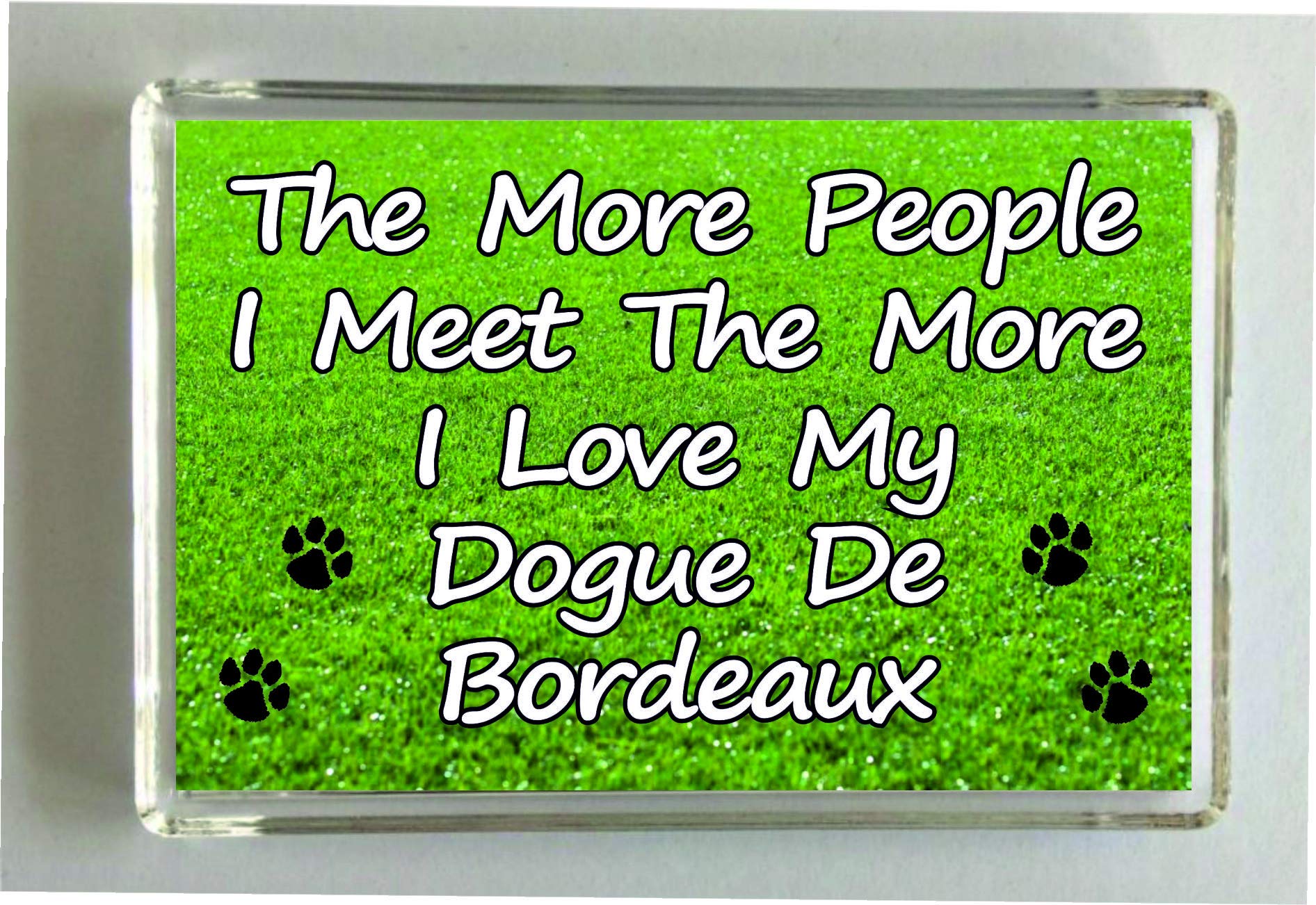 Decalarama Bordeaux Dogue De Dog Fridge Magnet - Novelty Gift – The More People I Meet - Pet Lover Present Magnet