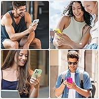 Vista 95 de Miracase Funda diseñada para iPhone 13 Pro Max con protector de pantalla, [forro de microfibra suave antiarañazos], funda protectora de silicona