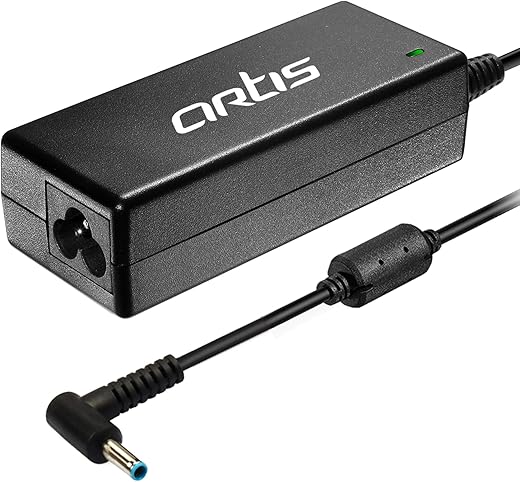 Artis AR0502 65Watt Laptop Charger/Adapter with Power Cord Compatible with HP Laptops (18.5V/3.5A, 65Watt) (Pin Size: 4.5mm x 3.0mm) (BIS Certified)