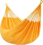 Lazy Daze Hammocks Handwoven XL Mayan Hammock, 10.5 FT Soft Rope Double Hammocks, Portable Outdoor Hammock with Carry Bag, 2 Straps & Carabiners for Patio Outside, 550 lbs Weight Capacity, Gray
