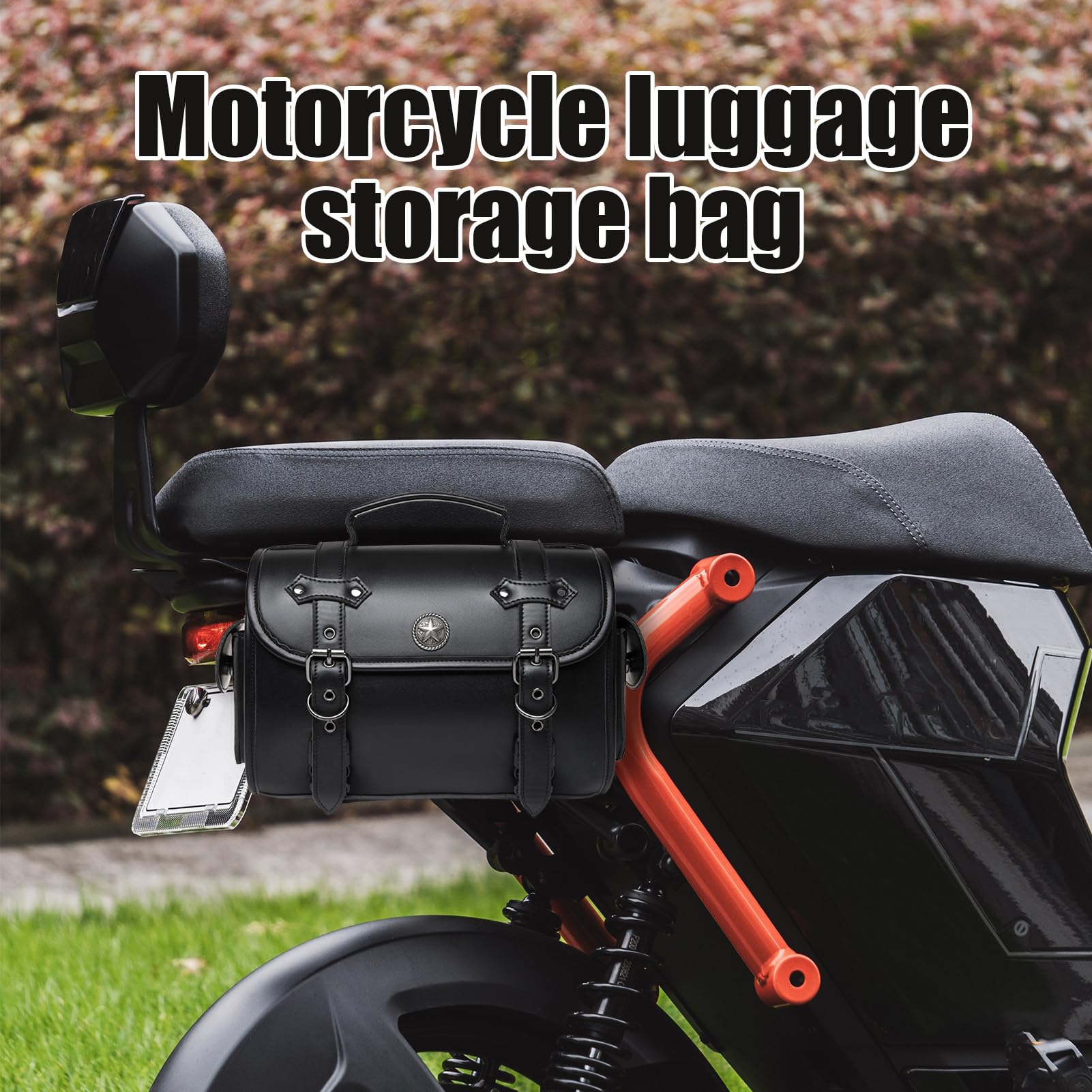 Torba Boczna Motocyklowa Skórzana Duża Pojemność Regulowana Uniwersalna