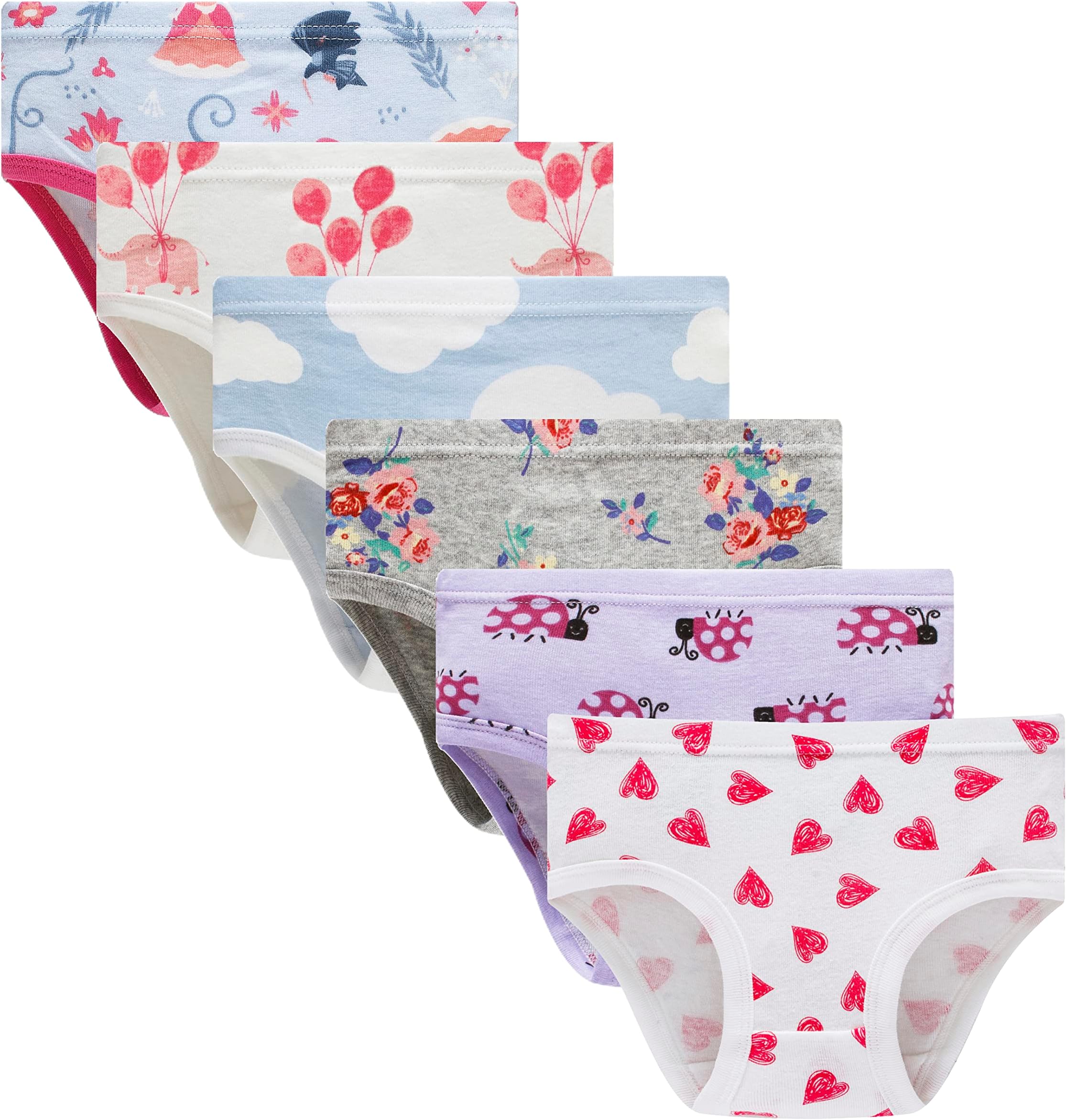 Cadidi Dinos Little Boys Briefs Soft Toddler Baby Underwear (Pack of 6)